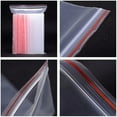 thumbnail image 5 of 100 Pcs/Pack Small Zip Lock Plastic Bags Reclosable Transparent Bag Shoe Bag Vacuum Storage Bag Poly Clear Bags Thickness 0.05mm, 5 of 7