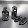 thumbnail image 3 of 4pcs Chrome Vanadium/Impact Socket Adapter and Reducer Set, 3 of 4