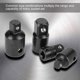 thumbnail image 3 of Juego de adaptadores y reductores de cromo vanadio de 4 piezas - 1/4 ", 3/8", 1/2 "Extensión de enchufe adaptador de trinquete para enchufes y puntas Adepaton YQ-2326, 3 of 6