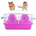 thumbnail image 1 of Plastic Hamster Cage Set Funny Portable Hamster Habitat Hamster Carrier Cage, 1 of 10