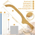 thumbnail image 6 of Qenwkxz Bread Knives Cutter Wooden Bread Bow Cutter 15.7" Saw with Wooden Handle Stainless Steel Sourdough Bread Knife Slicer with 2 Saw Blades Screwdriver Cutter Wipe Cloth Slicer for Home Kitchen, 6 of 11
