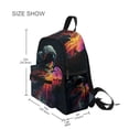 thumbnail image 3 of FORMRS Kids School Backpack with Front Zippered Pocket 12" Student Travel Daypack, Black Astronaut, 3 of 6