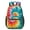 Red and Yellow-1, variant on Red and Blue Tie Dye Pattern 17" School Backpacks for Teens,Waterproof Oxford Fabric,S-Shape Padded Straps for School,Travel,Hiking,Camping