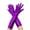 Purple, variant on Ljudmp Womens Shiny Metallic Long Gloves Full Finger Opera Gloves for Rave Party Costume Performances Wedding Evening Prom Black