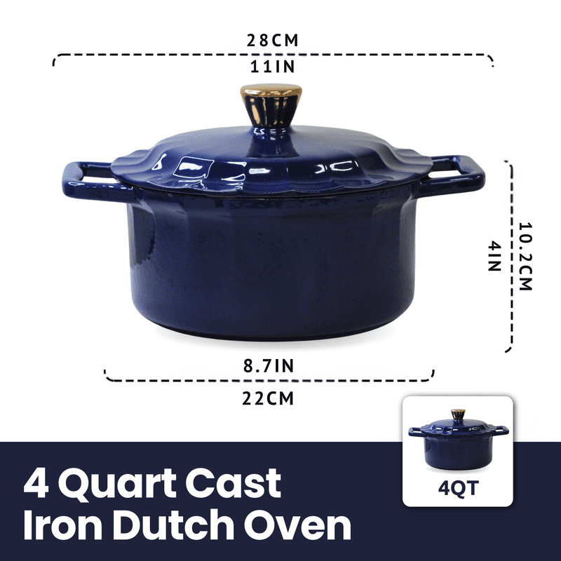 Cinnamon Home Enameled Cast Iron Dutch Oven - Thumbnail 3
