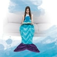thumbnail image 6 of Snuggie Tails, The Original Wearable Blanket with Sleeves, Super Soft Throw Fleece, Mermaid, Ages 5+, 6 of 6