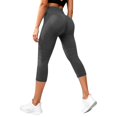 thumbnail image 2 of Capri Pants for Women Summer Stretch Tummy JIANLAI High Stretch Tummy Control Butt Lifting Workout Capri Pants, Textured Knit Breathable Non‑See‑Through Yoga Capri Leggings, 2 of 3