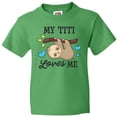 thumbnail image 3 of Inktastic My Titi Loves Me with Sloth and Hearts Youth T-Shirt, 3 of 5