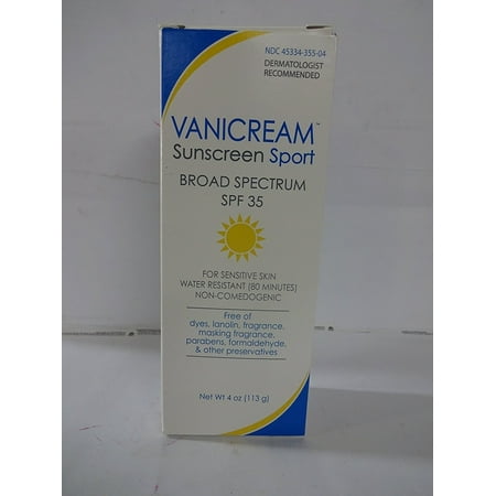 Sunscreen SPF 35 - Vanicream, Chemical Free - 4 oz. (Best Sunscreen Without Chemicals)