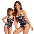 thumbnail image 7 of CCRFTGI Girls Swimsuits Summer Quick Dry One Piece Bathing Suit Cute Bow Print Beach Swimwear Swimsuits Girls Clothes Mom and Daughter Matching Outfits Pink 9-10 Years, 7 of 7