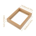 thumbnail image 2 of BRIGHTFUFU 1Pc Photo Display Frame Rustic Glass Photo Display Friends Living Room, 2 of 7
