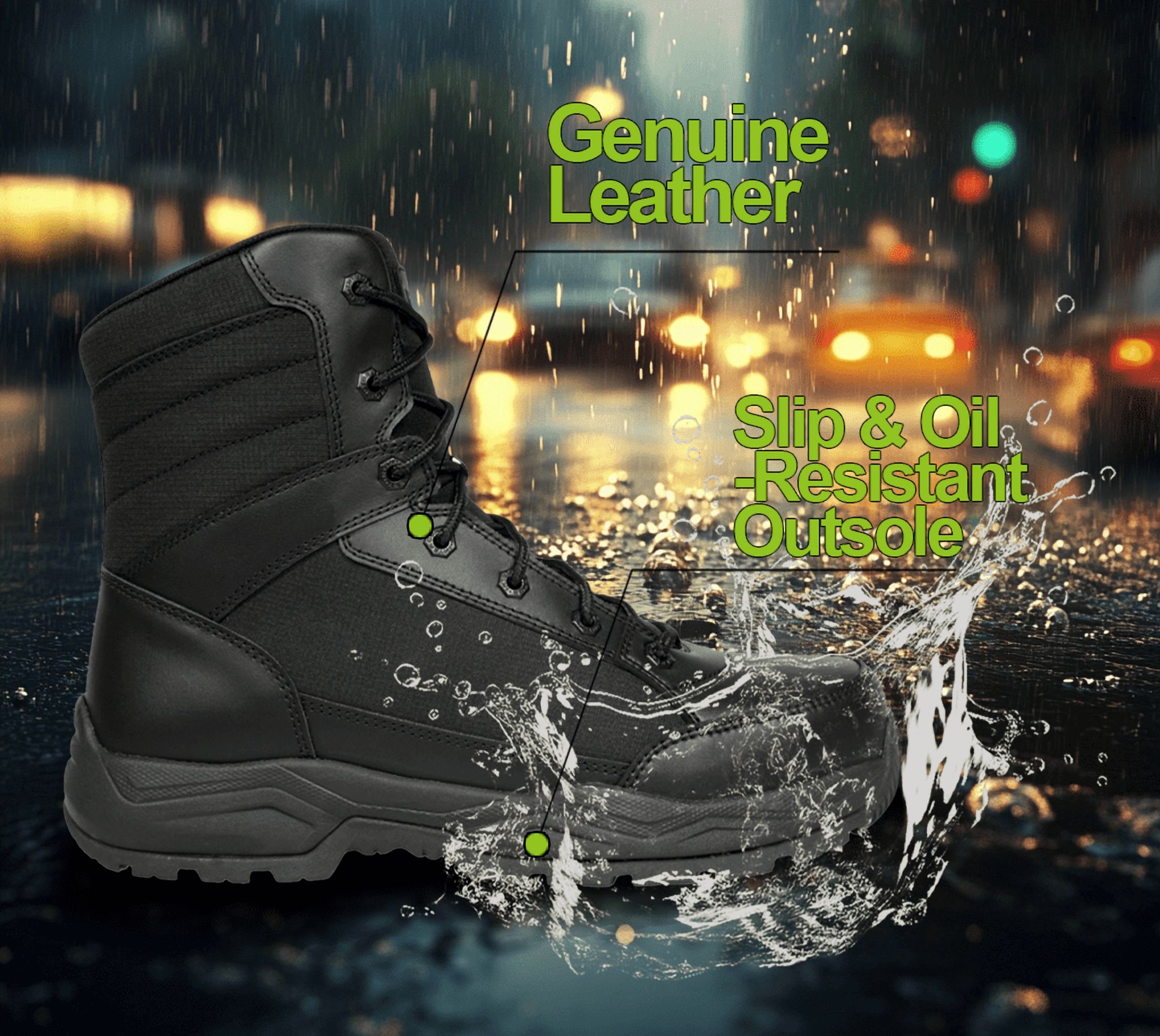 Interceptor Men's Force 8" Steel Toe Tactical Boots photo 5