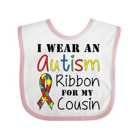 

Inktastic I wear an Autism ribbon for my Cousin Gift Baby Boy or Baby Girl Bib