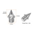 thumbnail image 2 of Uxcell Track Spikes 1/4 Inch Alloy Steel Replacements for Track Shoes, Silver Tone, 5 Pieces, 2 of 5