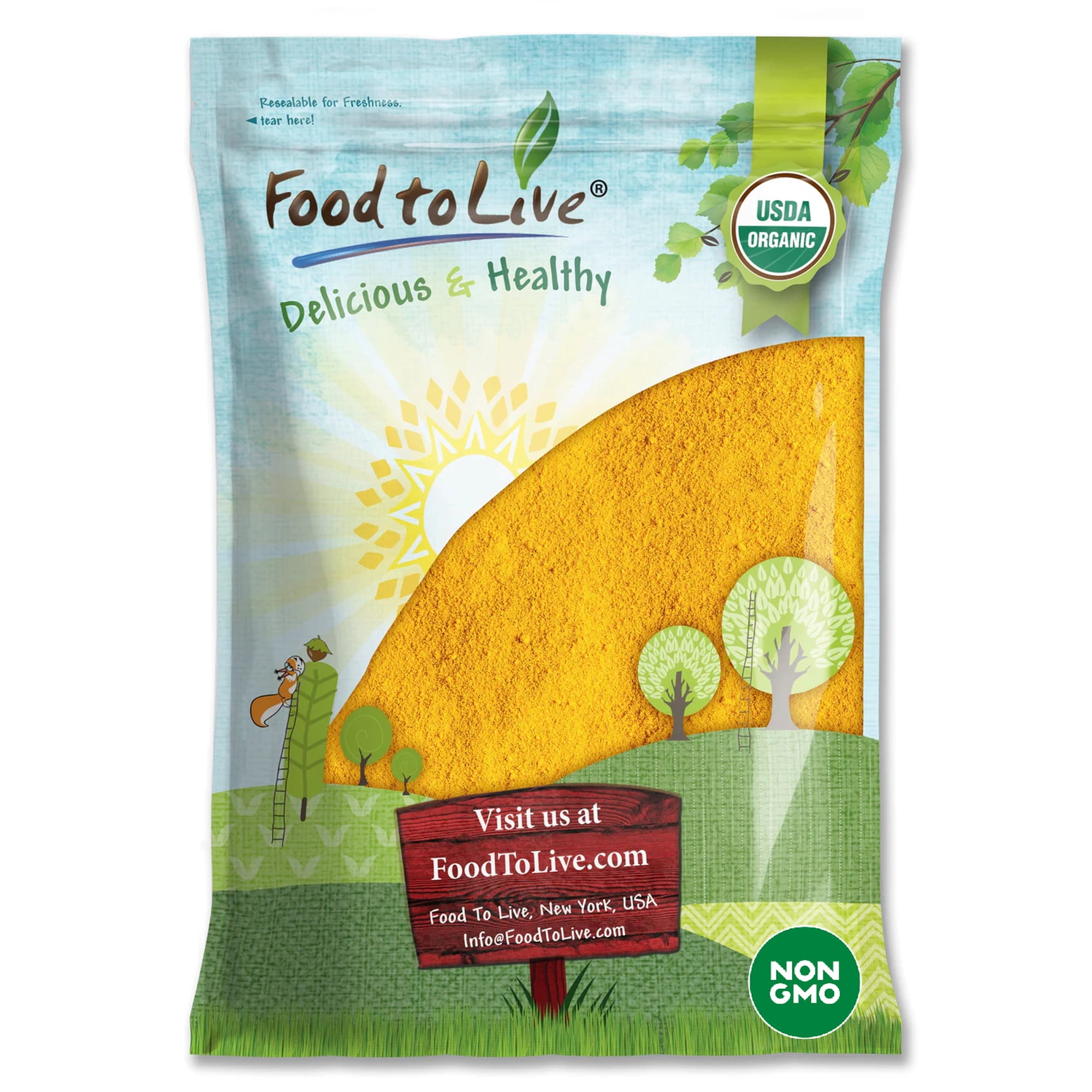 Organic Pumpkin Fruit Powder, 7 Pounds — Non-GMO, Vegan, Raw — by Food to Live