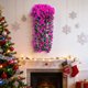 thumbnail image 5 of Cesta de flores colgante de glicinia artificial – Guirnalda de orquídea de seda violeta falsa para decoración de paredes y puertas, arco de boda, decoraciones para el hogar y el jardín, 5 of 6