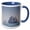 Blue/White, variant on 3drose, Usa, Massachusetts, Cape Ann, Gloucester, Schooners at Full Sail., 15oz Mug