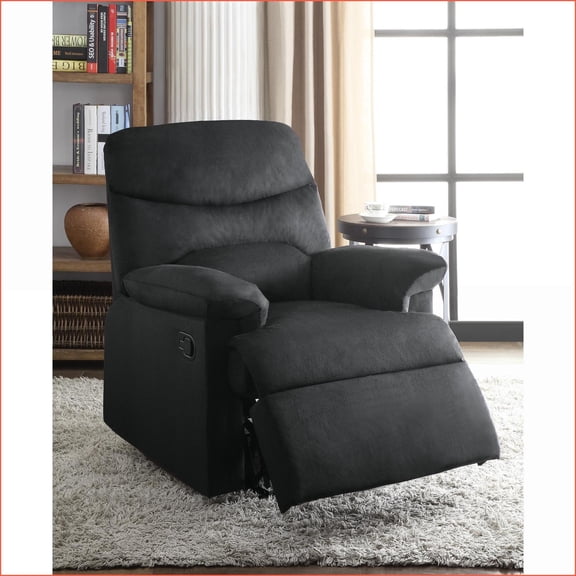Recliners Modern Motion Recliner | Black | Woven Fabric
