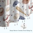 thumbnail image 6 of Baseball Uniform Pattern Shower Curtain 84"x72" ,Bathroom Decorative Shower Curtains Set with 12 Hooks,Modern Waterproof Washable Shower Curtain, 6 of 6