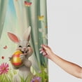 thumbnail image 3 of Orinice Shower Curtain Cartoon Happy Easter Bunny Egg Waterproof Machine Washable Fabric Bathroom Decor Bath Curtains with Hooks  White, 3 of 6
