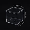 thumbnail image 4 of Clear Acrylic Square Cube Candy Gift Box - Set of 4 Small Plastic Treat Boxes, 4 of 4