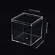 thumbnail image 4 of Cubo cuadrado de plástico acrílico transparente, paquete de 4 pequeños contenedores de cubos cuadrados de plástico con tapa, caja de almacenamiento de 2,4 x 2,4 x 2,4 pulgadas/60 x 60 x 60 mm para, 4 of 7