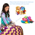 thumbnail image 2 of Posh Creations Bean Bag Stuffable Cover Only-Toy Organizer,Canvas,Kids,3 ft, Chevron Purple, Yellow, 2 of 3