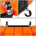 thumbnail image 4 of DNA Motoring For 200Lbs Capacity Orange Automotive Mechanic Stool with Lockable Swivel Wheels and Tool Tray, 4 of 6