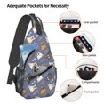 thumbnail image 3 of Sling Bag for Men, Cute French Bulldog Funny Happy Fanny Pack Crossbody Bags Shoulder Chest Bag, Small Gym Bag Anti Theft Crossbody Backpack Daypack for Travel Sports Running Hiking, 3 of 7
