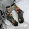 thumbnail image 5 of Pofeuu Floral Dreamcatcher Elegance Print Crew Socks, Adult Running Hiking Socks for Youth and Adult, 5 of 6