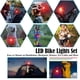 thumbnail image 5 of Kit delantero y trasero para bicicleta, potentes luces LED para bicicleta, lámpara de bicicleta impermeable IPX5, luces traseras recargables por USB para bicicleta de carretera de montaña, 4 y 6 modos, 5 of 5