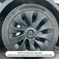thumbnail image 3 of Hubcap Wheel Covers, 18" Hub  Wheels Rim Cover, Wheel Covers Hub   Cover, Set Of 4 High Strength Universal Hubcaps, Replacement For  Model 3 2017 To 2023, 3 of 8