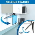 thumbnail image 4 of Mount-It! Kitchen Under Cabinet Mount TV Ceiling Mount Folding Bracket, 90 Degree Tilt, Fold Down, Swivel for 19" to 24" TV's, Capacity 18 lbs., 4 of 6
