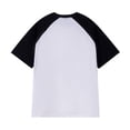 thumbnail image 3 of Men's Casual Classic Raglan Sleeve Basic Soft Cotton Cropped Athletic Baseball Jersey T-Shirt, 3 of 3