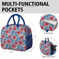 thumbnail image 6 of Flower Lunch Bag for Women Men Reusable Insulated Lunch Bags, Leakproof Cooler Food Lunch Tote Bag, Large Capacity Lunch Box for Work School Travel Picnic, 6 of 7
