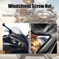 thumbnail image 3 of 10pcs M6 6mm Convex Black Rubber Windscreen Windshield Screws Bolts Nut for Motorcycle, 3 of 6