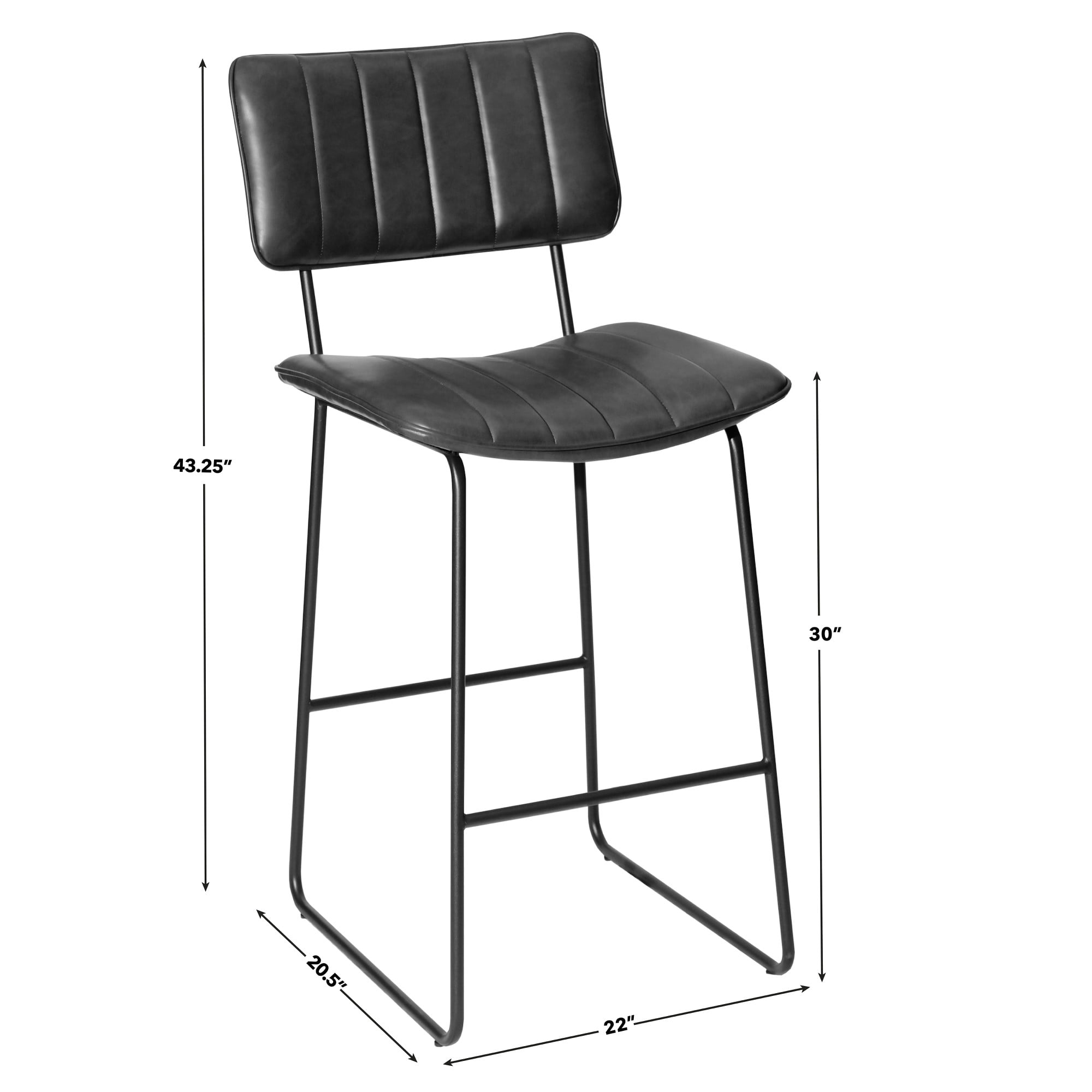 Steve Silver Tribeca Black Barstool