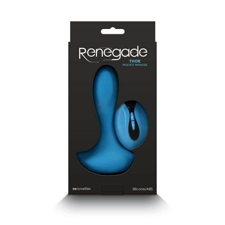 Renegade Thor Silicone Vibrating Anal Sex Toy with Remote Control, Teal