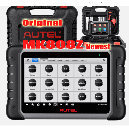 Newest Autel Scanner MaxiCOM MK808Z, Bidirectional Scan Tool Same As MK808S MK808BT MX808S, 28+ Service, Active Test, All System Diagnose, Injector Coding, FCA Autoauth, Alternative of MK900 MX900