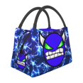 thumbnail image 2 of Geometry Dash Lunch Bag Portable Reusable Tote Bag Lunch Box Insulated Cooler Bag Grocery Bag, 2 of 9