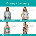 thumbnail image 3 of Infantino Flip 4-in-1 Convertible Light & Airy Baby Carrier, 4-Position, 8-32lb, White, 3 of 11