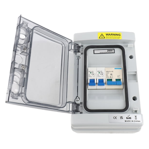 Caja De Distribución Impermeable, Cajas De Disyuntores De Prevención De Incendios ABS+PC De Resistencia Al Impacto Para Garajes