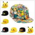 thumbnail image 2 of anime Pokemon Baseball Cap Cartoon Pikachu Hat Adjustable Pokemon Cosplay Hip Hop Cap Girls Boys, 2 of 2