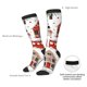 thumbnail image 4 of Fotbe Christmas Houses Calcetas Divertidas Estampadas para Hombre y Mujer, Calcetas de Algodón hasta la Rodilla para Caminar, Correr, Enfermería y Embarazo, 4 of 6