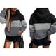 thumbnail image 2 of Sudadera con Capucha de Larga con Estampado de Leopardo de Gran Tamaño para Mujer y Hombre, Estilo Y2K Negro S, 2 of 5