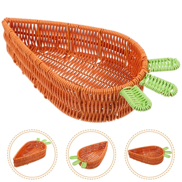 CRAFTHROU Cesta Tejida En Imitación Rattan Para Servicio De Pan Y Conservación De