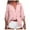 Pink, variant on KIHOUT Plus Size Fashion Women Casual Solid Turn-Down Neck Cardigan Long Sleeve Loose T-Shirt Blouse Button Tops