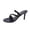 Black, variant on Women Toe Loop Double Strap Patent Stiletto Mule Heels Elegant Footwear For Party Club Casual Outdoor Evening