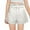 White, variant on FNFYFH Shorts for Girls Summer Elastic Waisted Short Pants Kids Cotton Solid Shorts,Khaki