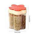 thumbnail image 3 of 5 In 1 Spice Container And Pepper Shaker Transparent Seasoning Shaker Can Filter Lumps Spice Jars For Home Restaurant Kitchen Cooking Steak BBQ, Usupdd 2025 5 In 1 Spice Container, 3 of 6